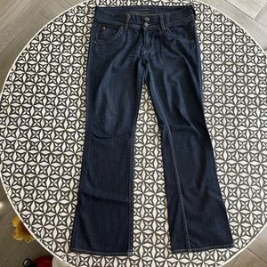 Hudson Bootcut Dark Wash Stretch Jeans, 28